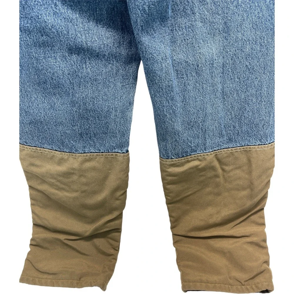 Remington Mens 38/33 Blue W/ Brown‎ Patch For Durability Out Door Workwear Jeans